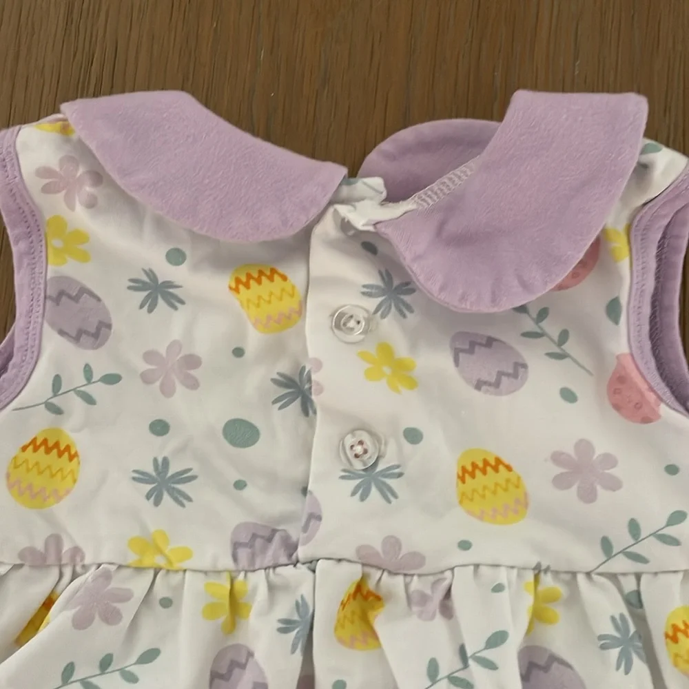 Stitchy Fish boutique girls Easter outfit - Picture 4 of 6